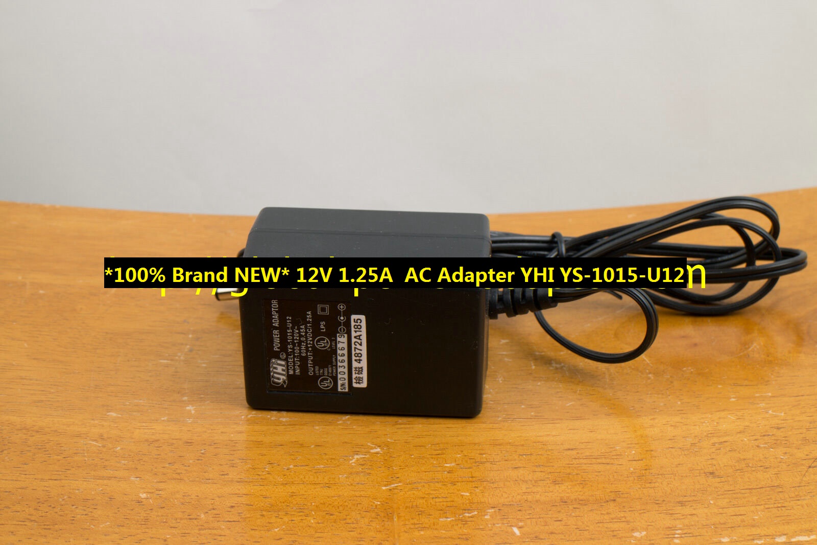 *100% Brand NEW* AC Adapter 12V 1.25A YHI YS-1015-U12 HP ScanJet 2300C 3400C 3400Cxi 4300C 4300Cse 5 - Click Image to Close
